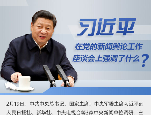 習近平在黨的新聞輿論工作座談會上強調了什么？